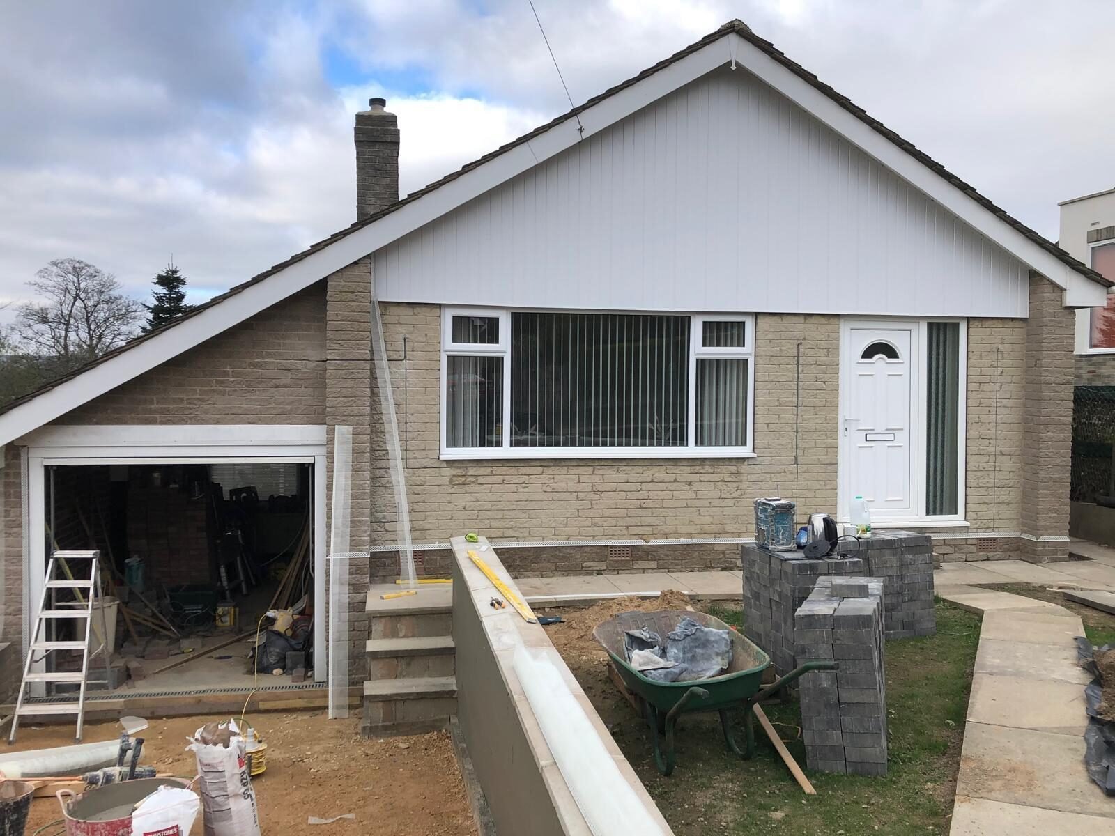 Bungalow being rendered, work in progress